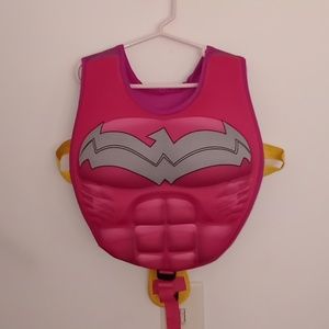 Wonder Woman Pink Life Swim Vest UV Protection Swimming Justice League Sz. M/L